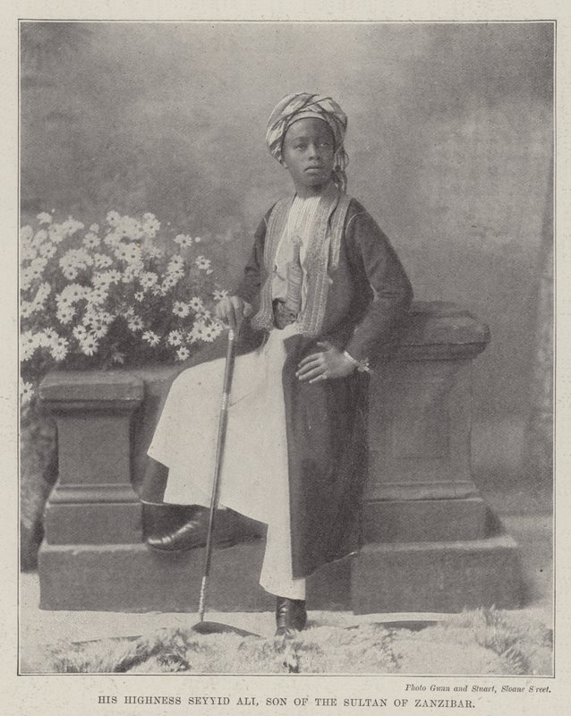 Zanzibar Sultanının Oğlu Ekselansları Seyyid Ali by English Photographer