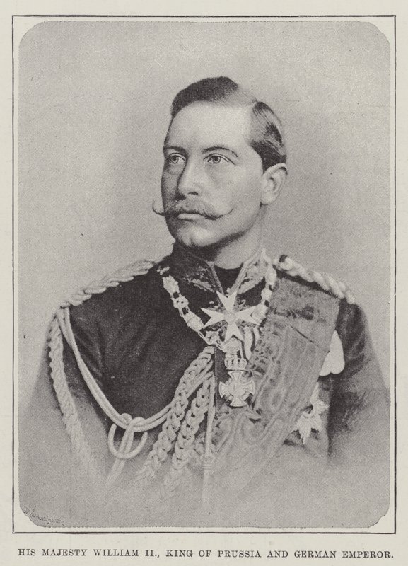 Majesteleri William II, Prusya Kralı ve Alman İmparatoru by English Photographer
