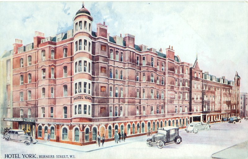 Otel York, Berners Caddesi, W1 by English Photographer
