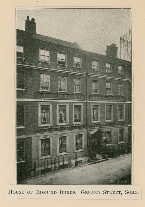 Edmund Burke Evi, 37 Gerrard Caddesi by English Photographer