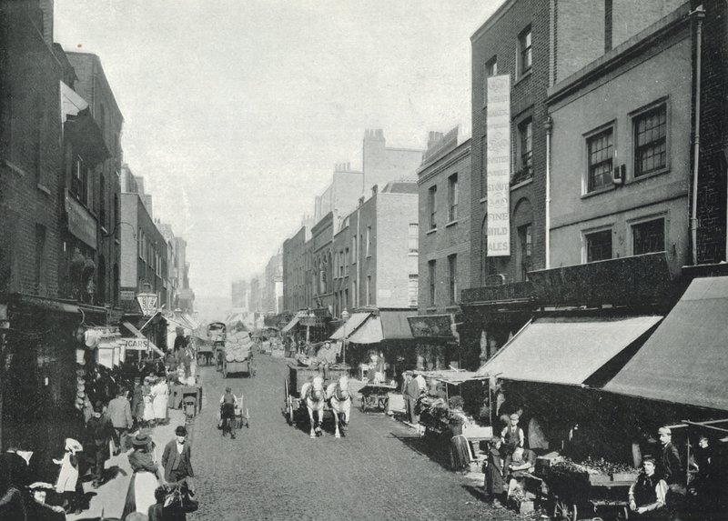 Hoxton, Pitfield Caddesi (s/b fotoğraf) by English Photographer