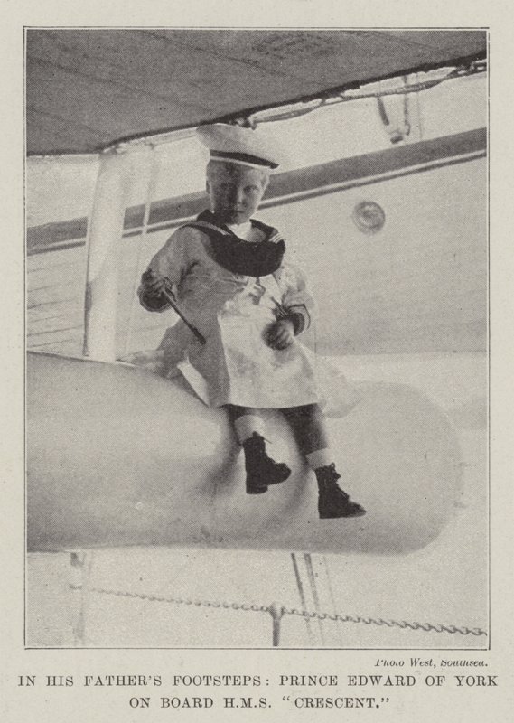 Babasının İzinde, York Prensi Edward HMS Crescent