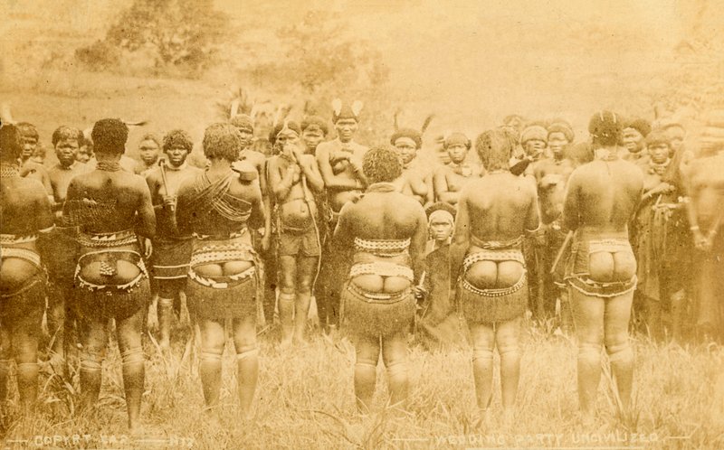 Yerli Afrika düğünü (s/b fotoğraf) by English Photographer