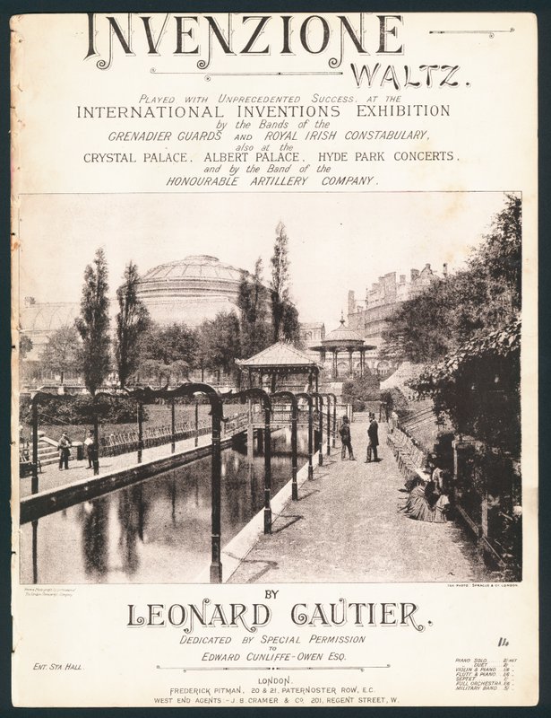 Uluslararası Buluş Sergileri için bestelenen Invenzione Waltz, Kensington, 1885 by English Photographer