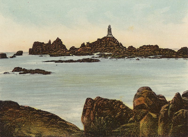 Jersey: Corbiere Deniz Feneri (renkli fotoğraf) by English Photographer