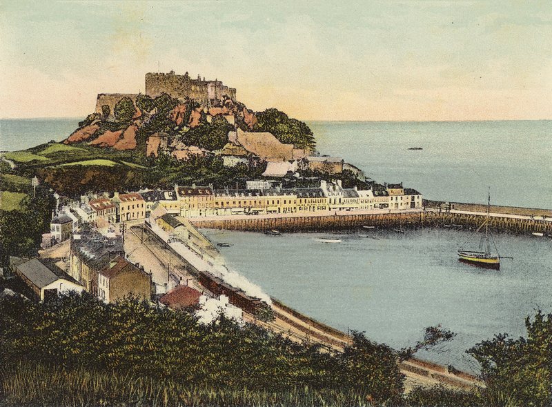 Jersey: Orgueil Dağı Kalesi (renkli fotoğraf) by English Photographer