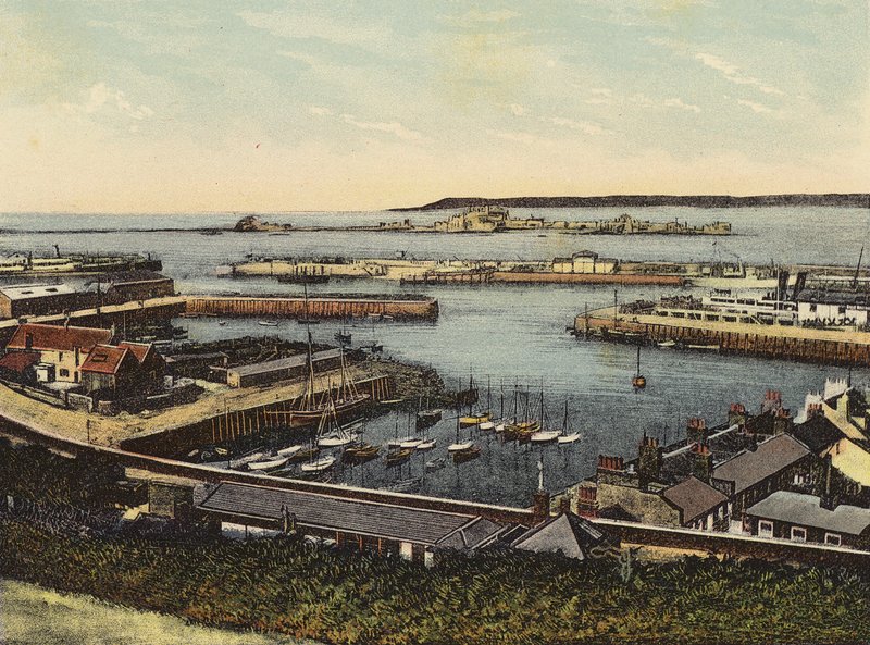 Jersey: The Harbour, St Helier (renkli fotoğraf) by English Photographer