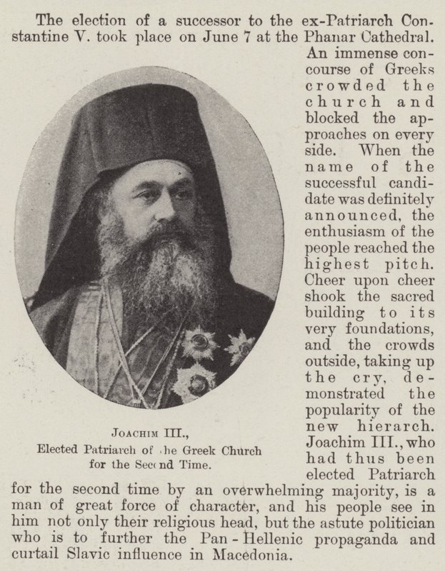 Joachim III, İkinci Kez Yunan Kilisesi Patriği seçildi by English Photographer