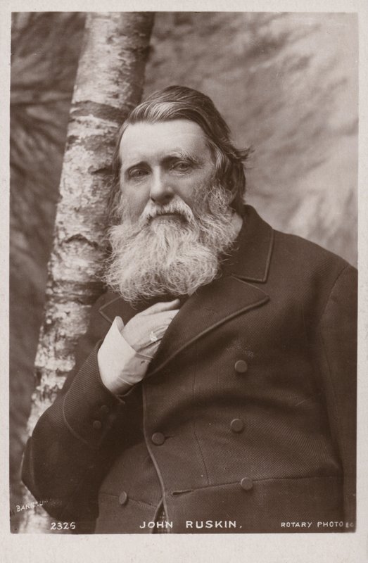 John Ruskin (1819-1900), İngiliz yazar, sanat eleştirmeni, sanatçı ve sosyal düşünür by English Photographer