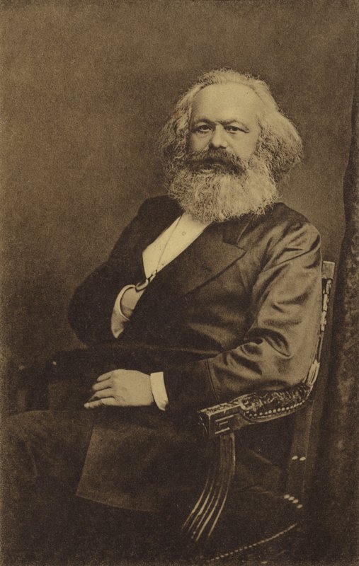 Karl Marx (1818-1883), Alman filozof, ekonomist, tarihçi ve siyaset kuramcısı by English Photographer