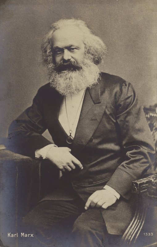 Karl Marx (1818-1883), Alman filozof, ekonomist, tarihçi ve siyaset kuramcısı by English Photographer