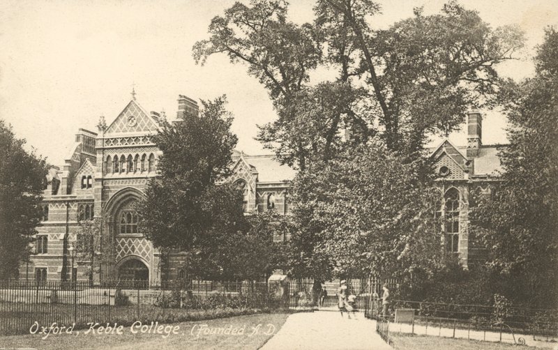 Keble Koleji, Oxford (s / b fotoğraf) by English Photographer