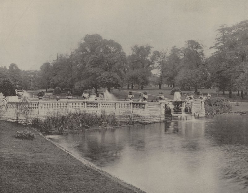 Kensington Bahçeleri (b/w fotoğraf) by English Photographer