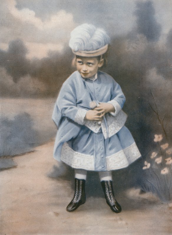King George V genç bir çocukken, Sandringham, Norfolk, 1868 by English Photographer