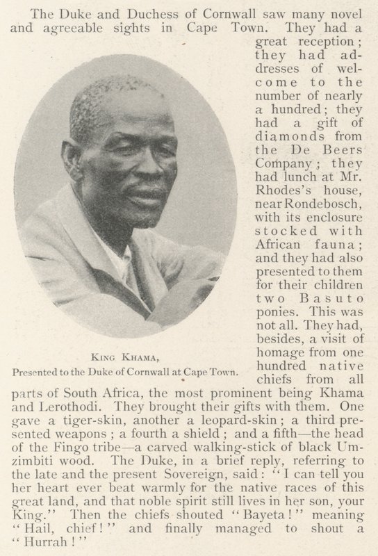 Kral Khama, Cape Town
