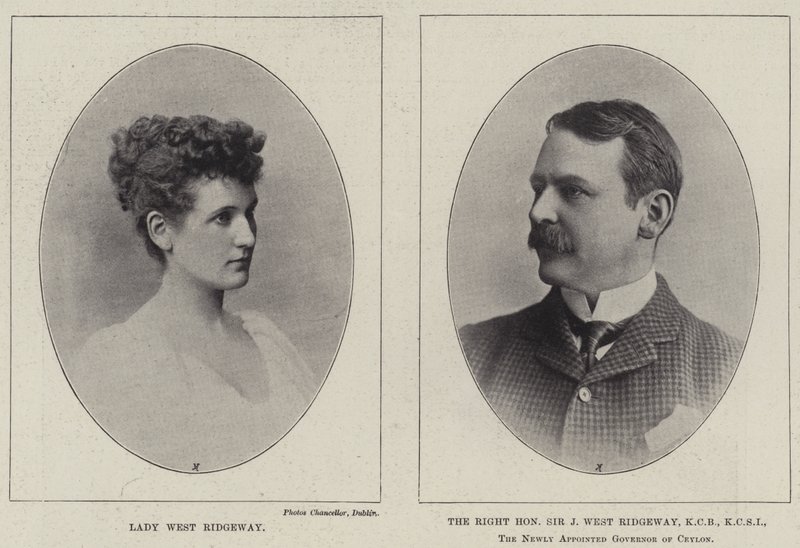 Leydi West Ridgeway ve Saygıdeğer Sir Joseph West Ridgeway by English Photographer