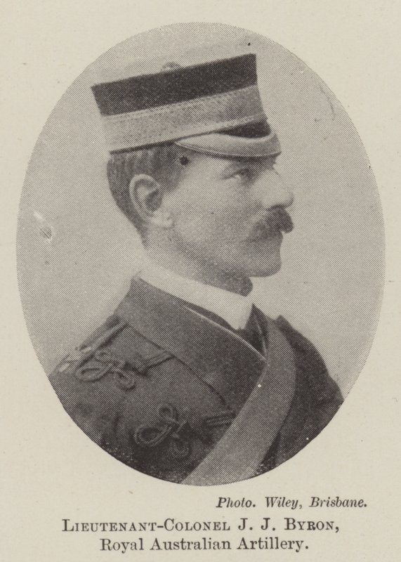 Yarbay JJ Byron, Avustralya Kraliyet Topçu by English Photographer