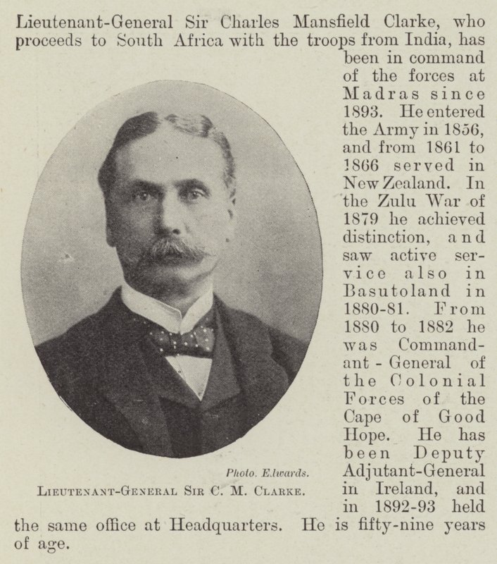 Korgeneral Sir CM Clarke by English Photographer