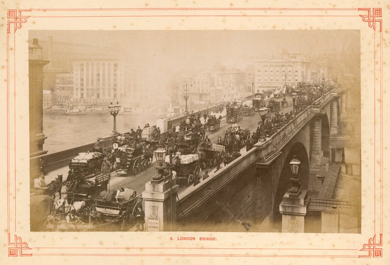 Londra Köprüsü, 19. yüzyılın sonlarında by English Photographer