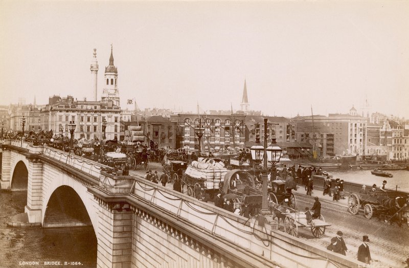 Londra Köprüsü, 19. yüzyılın sonlarında by English Photographer