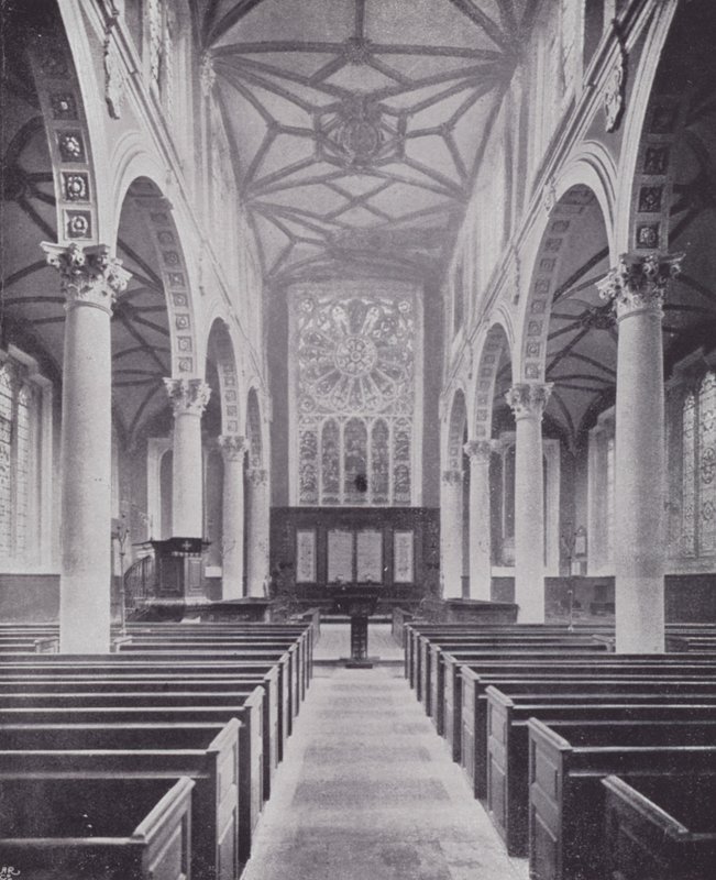 Londra Şehir Kiliseleri: St Katherine Cree (s/b fotoğraf) by English Photographer