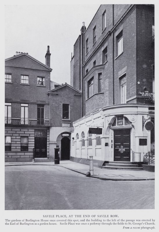 Londra: Savile Place, Savile Row