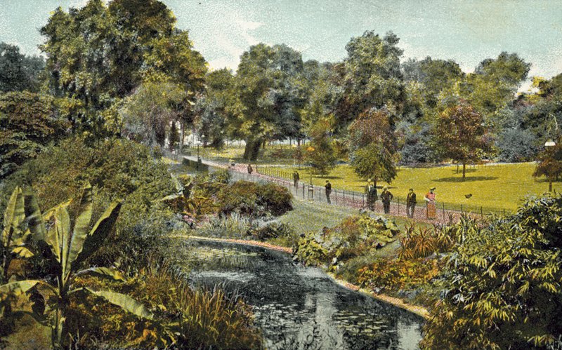 Londra, The Dell, Hyde Park (renkli fotoğraf) by English Photographer