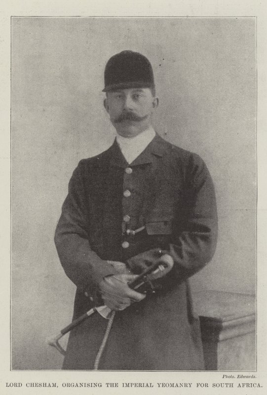 Lord Chesham, Güney Afrika için İmparatorluk yeomanry