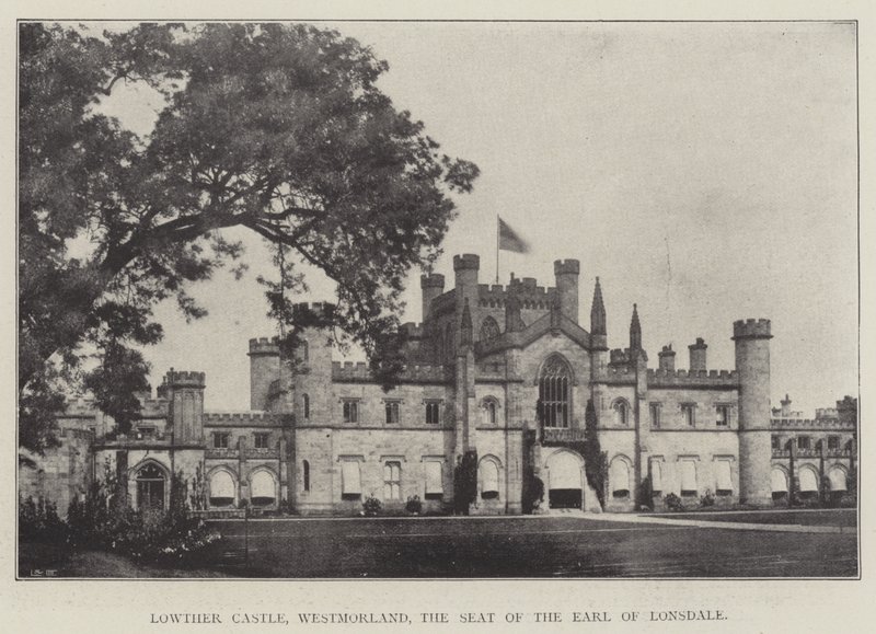 Lowther Kalesi, Westmorland, Lonsdale Kontunun Koltuğu by English Photographer