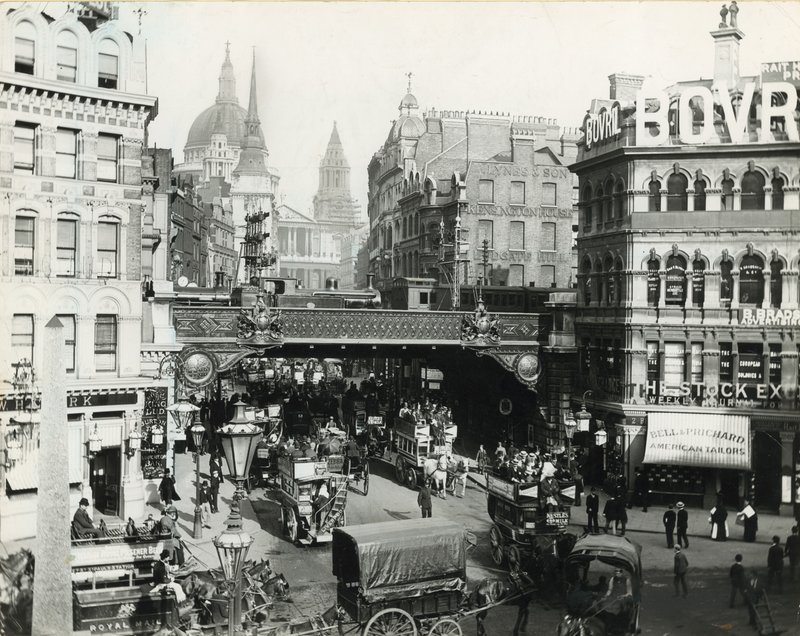 Ludgate Sirki, Londra, c 1900 by English Photographer