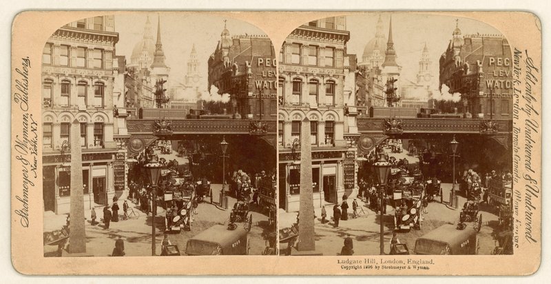 Ludgate Tepesi, stereoskopik görünüm by English Photographer