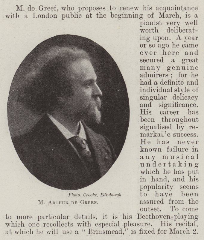 M. Arthur de Greef by English Photographer