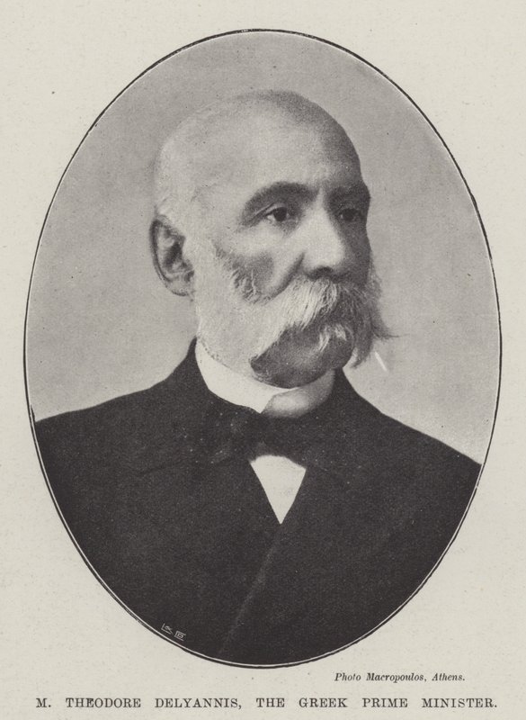 Yunanistan Başbakanı Theodore Delyannis by English Photographer