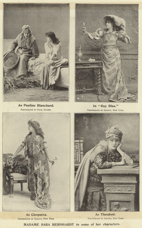 Madam Sara Bernhardt bazı karakterlerinde by English Photographer