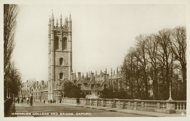 Magdalen Koleji, Oxford (s/b fotoğraf) by English Photographer