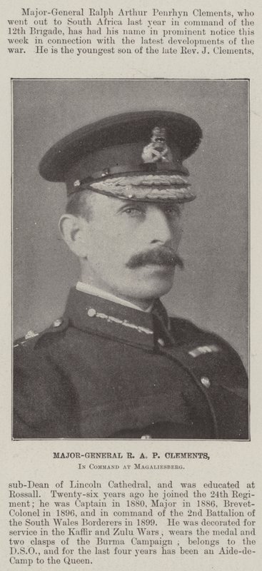 Tümgeneral RAP Clements, Magaliesberg