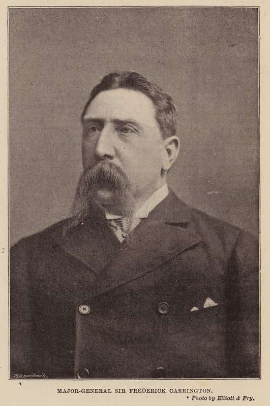 Tümgeneral Sir Frederick Carrington (s/b fotoğraf) by English Photographer
