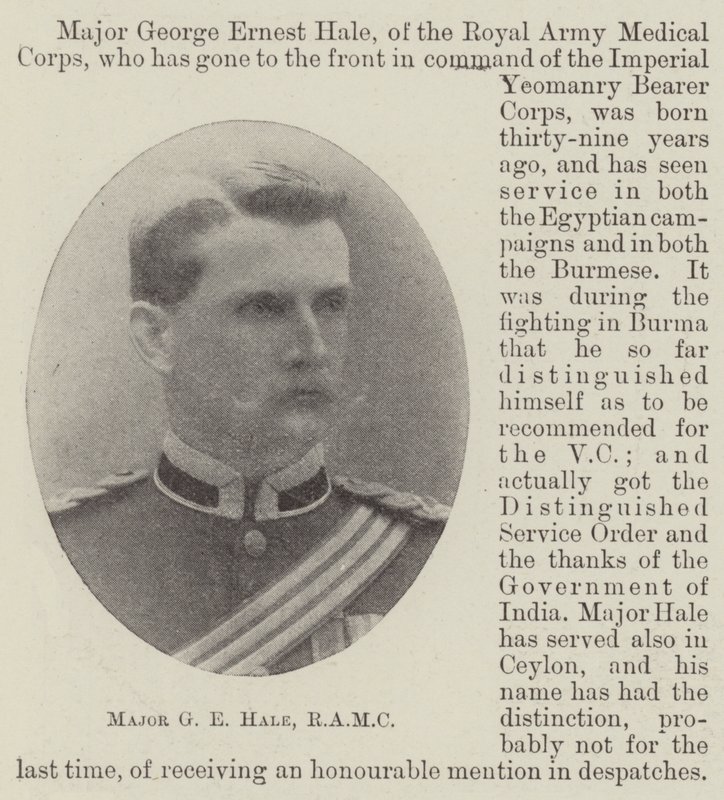 Binbaşı GE Hale, RAMC by English Photographer