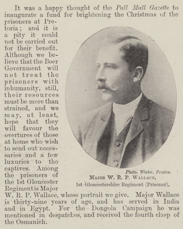 Binbaşı WRP Wallace, 1 Gloucestershire Alayı (Mahkum) by English Photographer