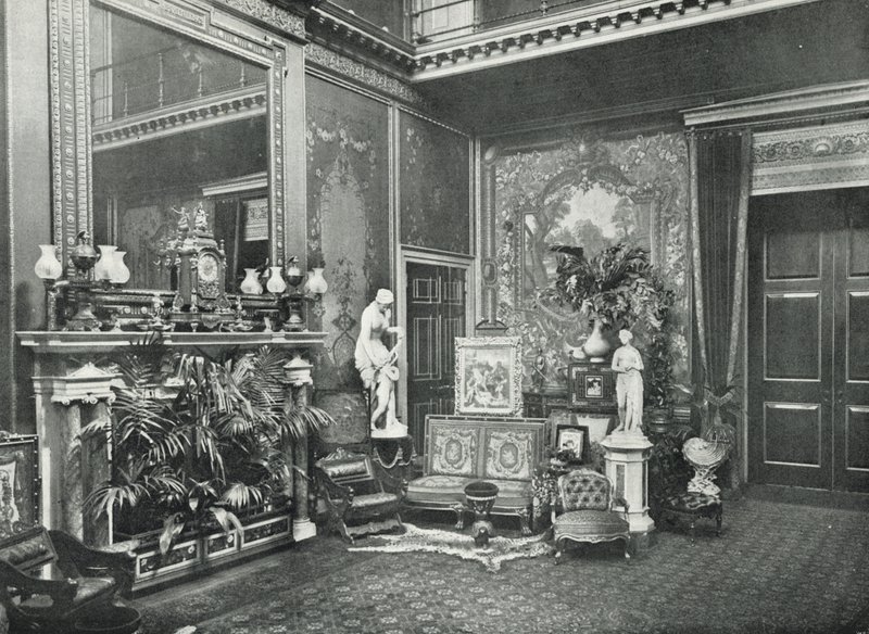 Marlborough Evi, Giriş Salonu (s/b fotoğraf) by English Photographer