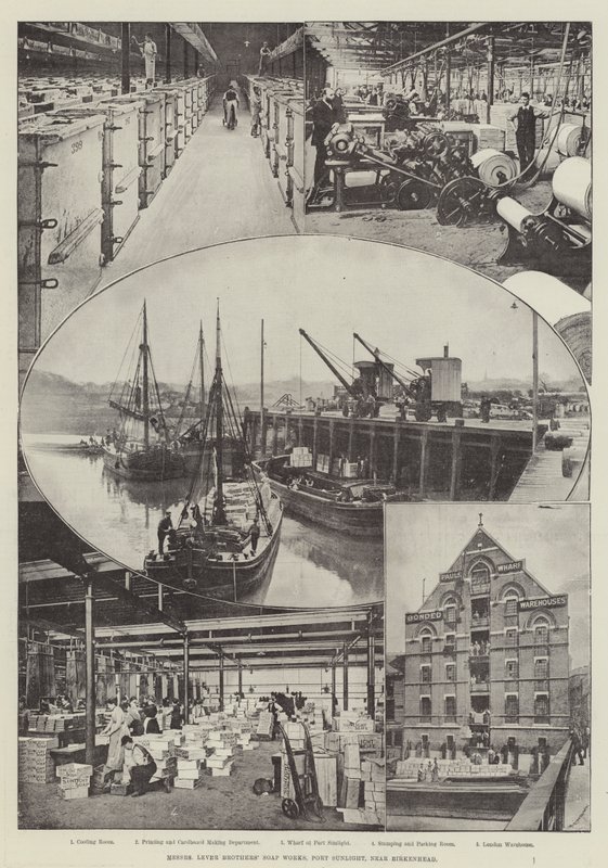Messers Lever Brothers Sabun İşleri, Port Sunlight, Birkenhead yakınında by English Photographer
