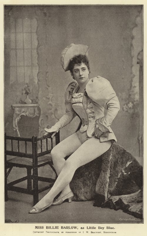 Bayan Billie Barlow, Little Boy Blue rolünde by English Photographer