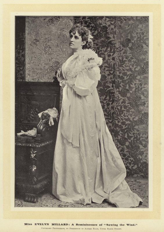 Miss Evelyn Millard: Rüzgarı Ekmenin Bir Anısı by English Photographer
