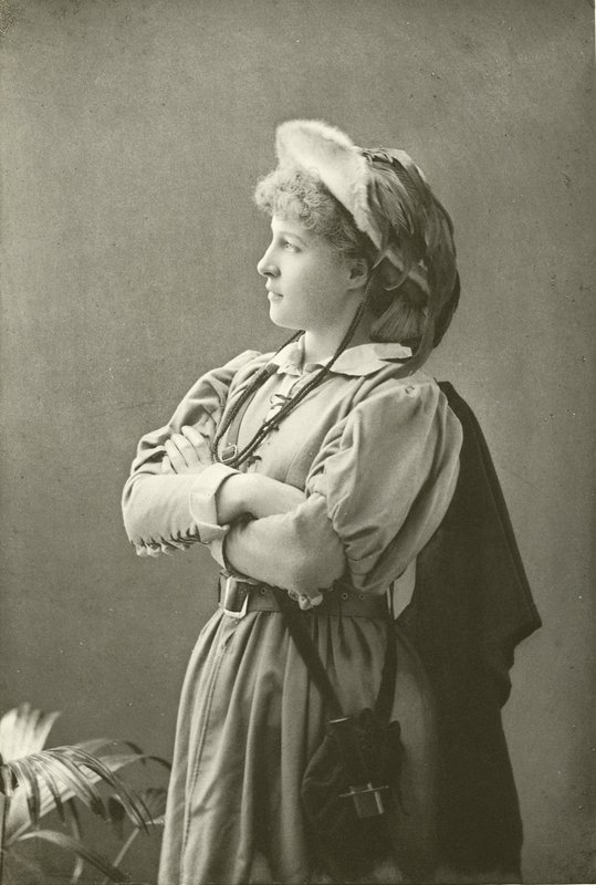 Bayan Lily Langtry Rosalind olarak (gravür) by English Photographer