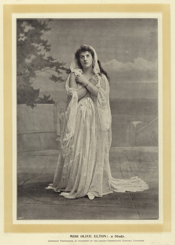 Miss Olive Elton: Bir Çalışma by English Photographer