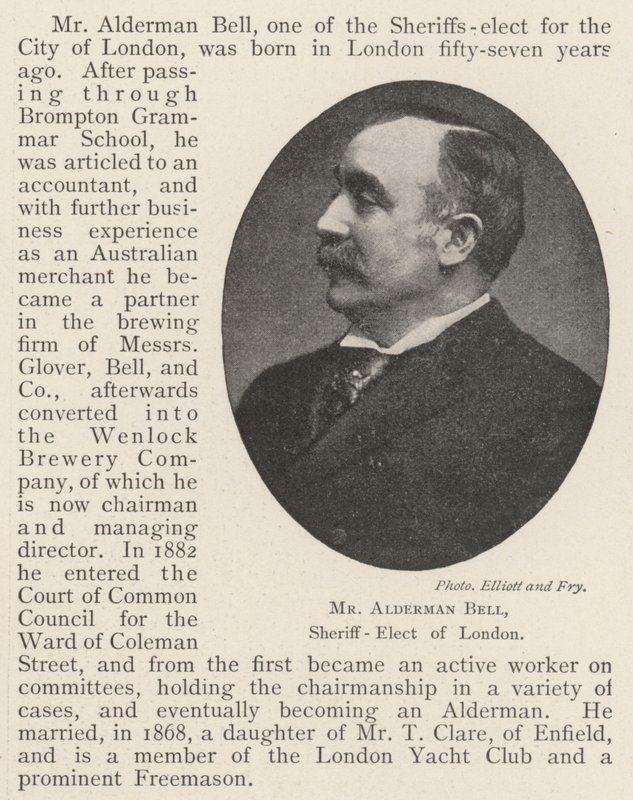 Bay Alderman Bell, Londra Şerif Seçilmiş by English Photographer