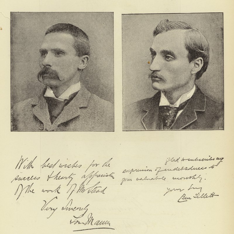 Bay Ben Tillett ve Bay Tom Mann by English Photographer
