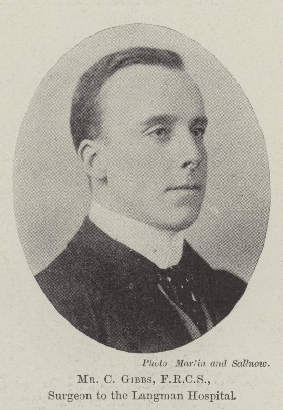 Bay C Gibbs, FRCS, Langman Hastanesi Cerrahı by English Photographer