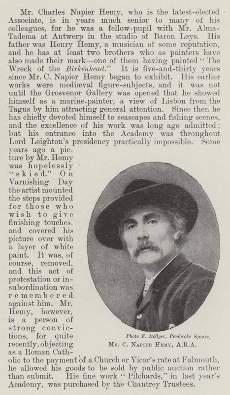 Bay C Napier Hemy, ARA by English Photographer