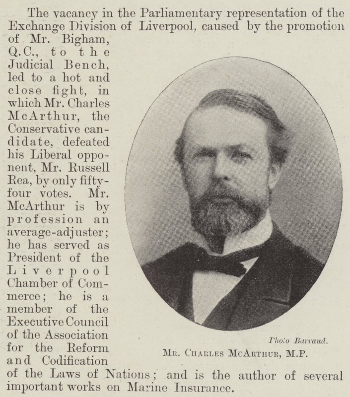 Bay Charles McArthur, Milletvekili by English Photographer